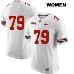 Women's NCAA Ohio State Buckeyes Brady Taylor #79 College Stitched No Name Authentic Nike White Football Jersey PI20B26MP